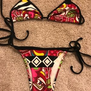 Multi Colored Brazilian Bikini Set